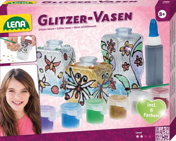 LENA® Glitzer-Vasen