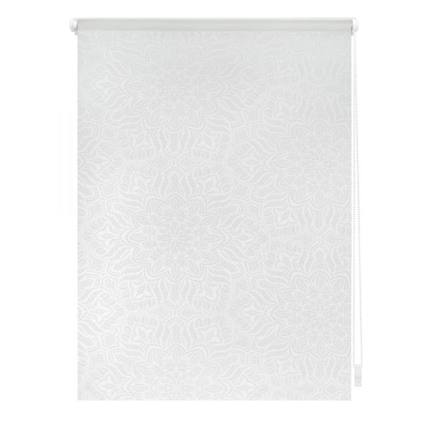 Lichtblick Rollo Klemmfix, ohne Bohren, blickdicht, Henna - Weiß Transparent, 70 x 180 cm (B x L)
