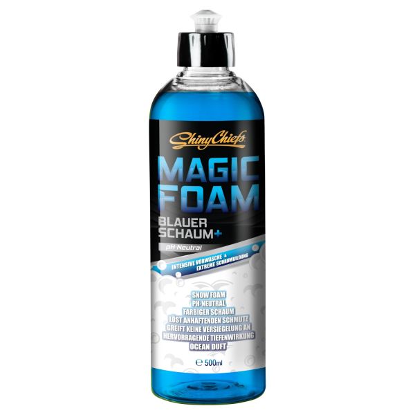 MAGIC FOAM BLAU SCHAUM - farbiges Autoshampoo zur intensiven Vorwäsche mit tollem Duft, 500ml