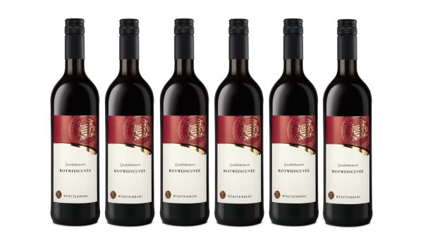Württemberger Rotweincuvée Qualitätswein trocken 0,75L 6er Karton