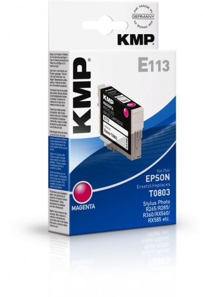 KMP E113 Tintenpatrone ersetzt Epson T0803 (C13T08034011)