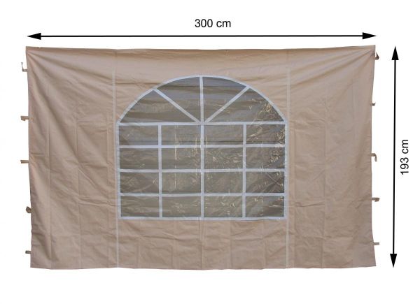 Grasekamp 2 Seitenteile 300x193cm zu Sahara 3x3m Sichtschutz Sonnenschutz Windschutz