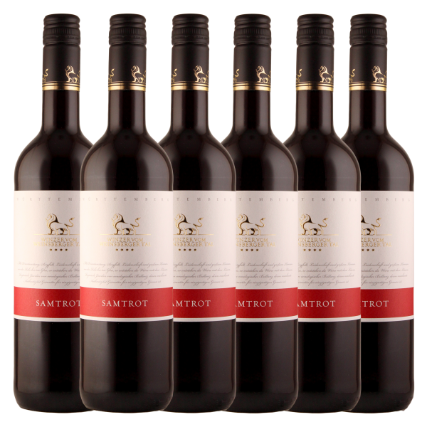 Winzer vom Weinsberger Tal Samtrot Qualitätswein 0,75 l 6er Karton