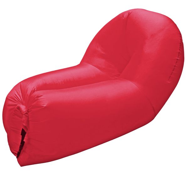 Solax-Sunshine Air Lounger mit komfortabler Rückenlehne, Rot