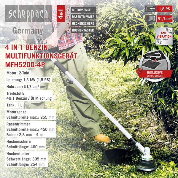 DETAIL Scheppach Multifunktionstool 4 in 1 MFH5200-4P