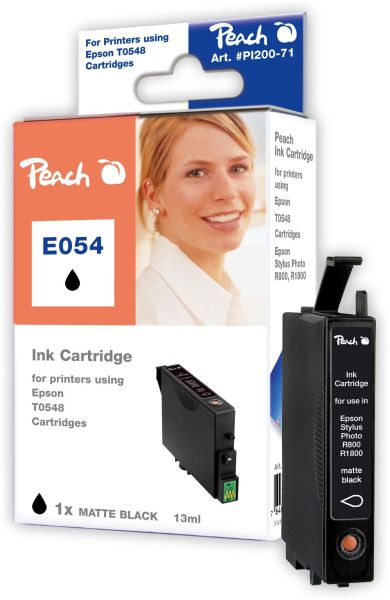 Peach Tintenpatrone matt schwarz kompatibel zu Epson T0548