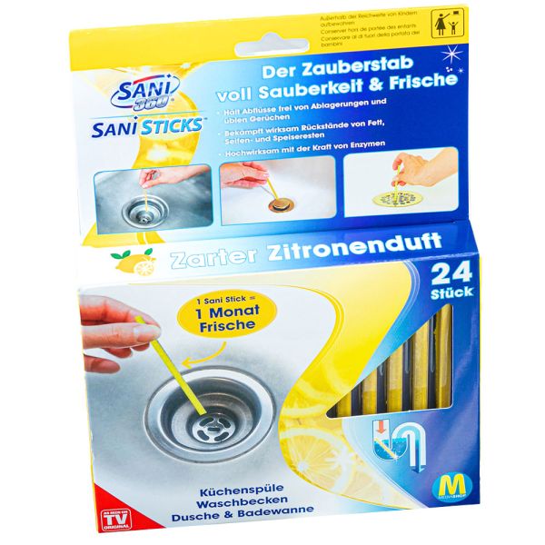 Sani Sticks 24er Pack mit Zitronenduft