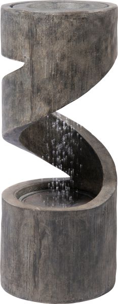dobar Spiralförmiger Design-Gartenbrunnen mit LED´s