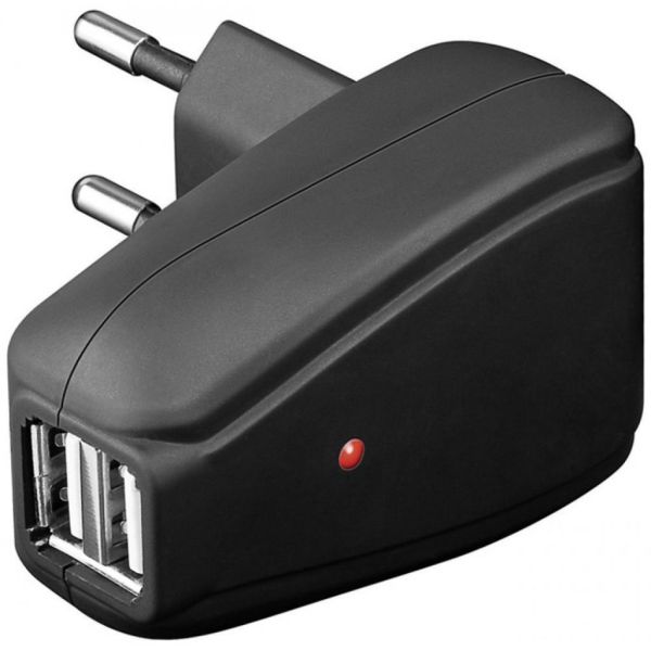 Goobay Doppel-USB-Netzteil LED Anzeige