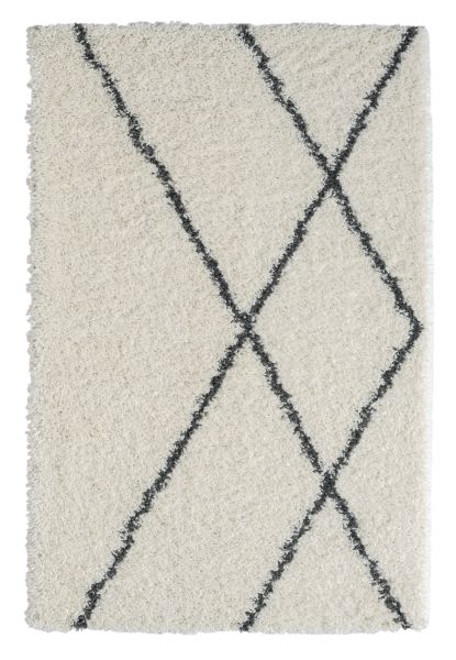 Teppich Laure , 120cm x 180cm, Farbe Weiß, rechteckig, Florhöhe 37mm