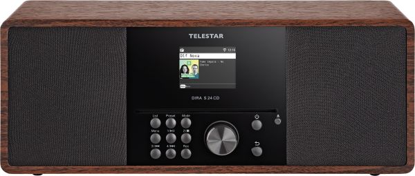 TELESTAR DIRA DAB+/UKW Stereo Radio mit Bluetooth S 24 CD holzoptik