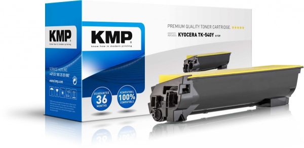 KMP K-T29 Tonerkartusche ersetzt Kyocera TK540Y (1T02HLAEU0)
