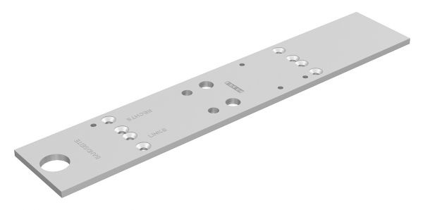 GEZE - Montageplatte silber - für Gleitschienen-Türschließer TS3000V