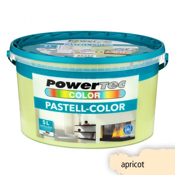 Powertec Color Pastell-Color Wandfarbe, matt - Apricot