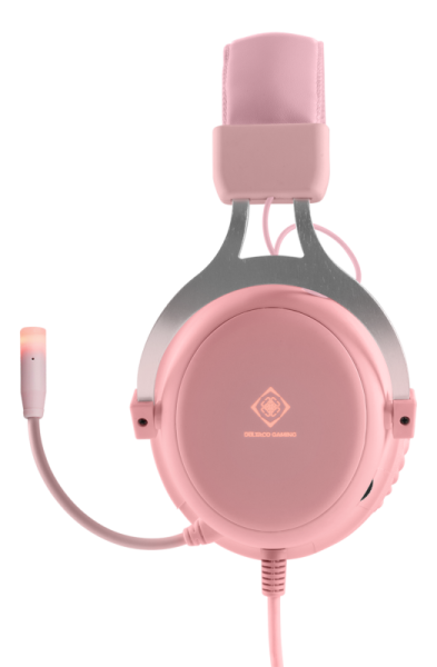 DELTACO Stereo Gaming Headset pink
