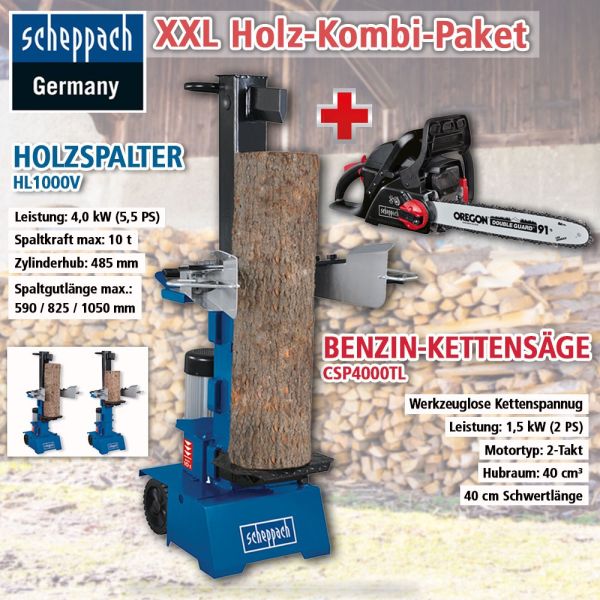 Scheppach XXL Holz-Kombi-Paket, 10 T