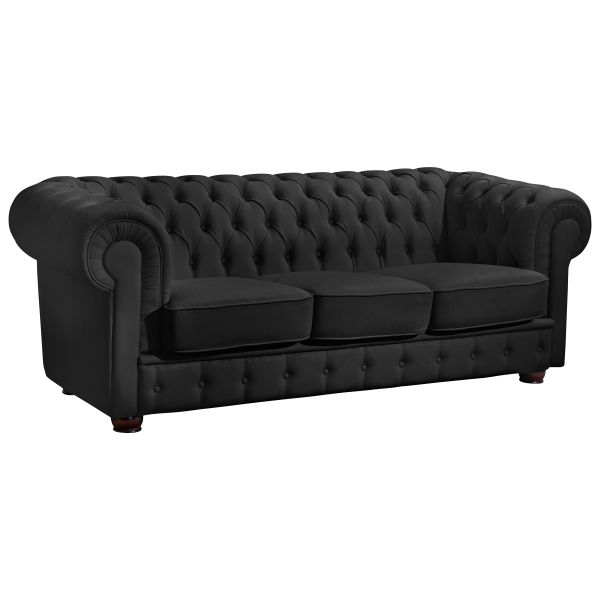 Max Winzer Bridgeport Sofa 3-Sitzer schwarz