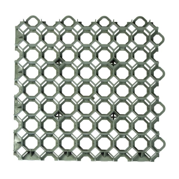 8x Rasengitter Kunststoff Platte grün, 49 x 49 x 4 cm - Befahrbar – bis 400t/m² - Hochwertige Raseng