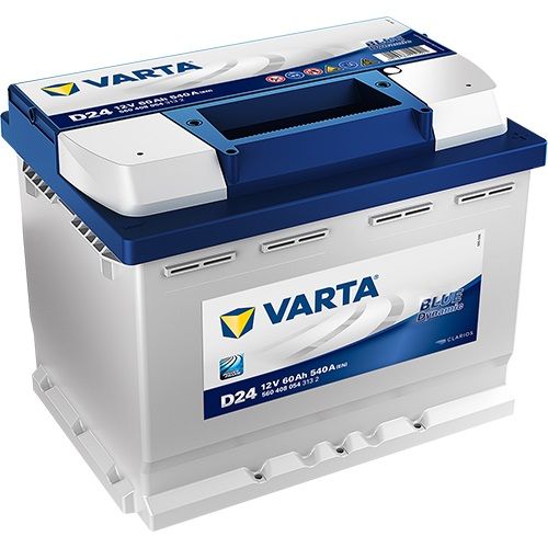 VARTA Blue Dynamic 5604080543132 Autobatterien, D24, 12 V, 60 Ah, 540 A