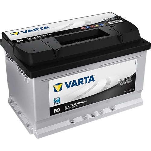 VARTA Black Dynamic 5701440643122 Autobatterien, E9, 12 V, 70 Ah, 640 A