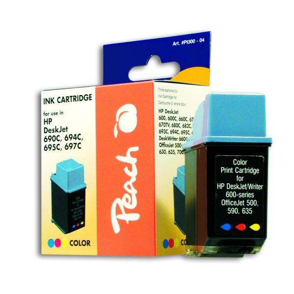 Peach Druckkopf color kompatibel zu Canon, HP, Pitney Bowes, Apple No. 49, 51649A