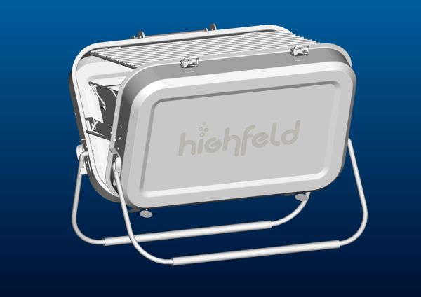 highfeld® Tragbarer Koffer Grill