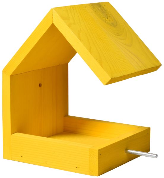 Luxus-Vogelhaus "Bauhaus III", Kiefer, gelb