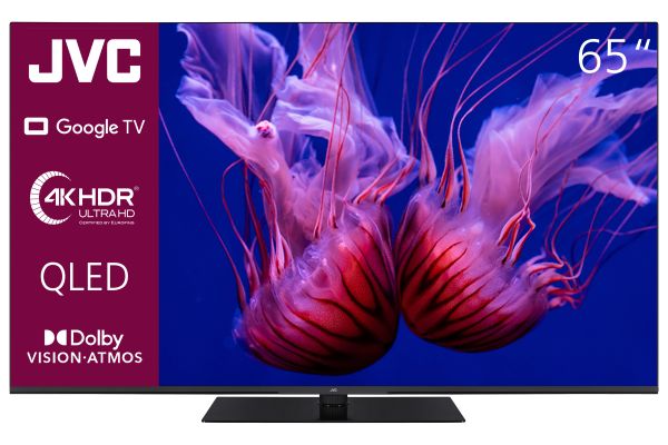 JVC LT-65VGQ8255 65 Zoll Google TV QLED Fernseher (4K UHD Smart TV, HDR Dolby Vision, Dolby Atmos)