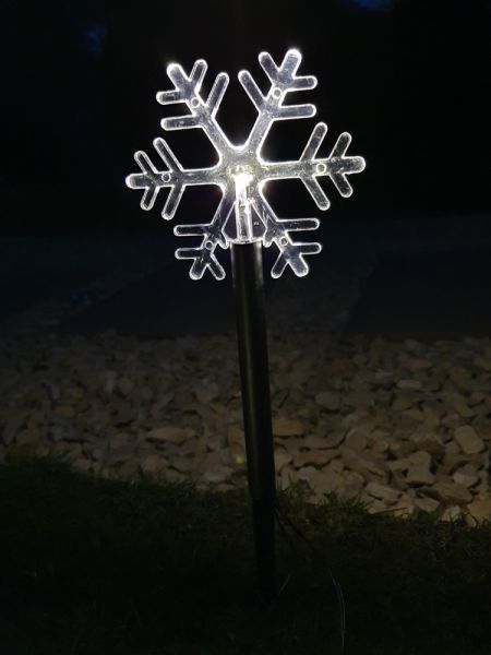 Star-Max LED-Leuchtstäbe - Schneeflocke, ca. 34,5 cm