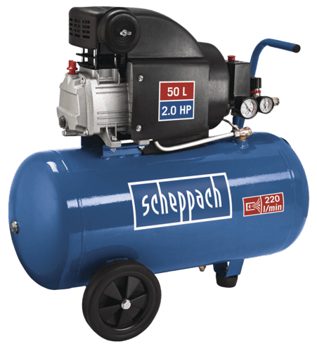 Scheppach Kompressor HC54, 50 l, 8 bar, 1,5 kW ölgesch.
