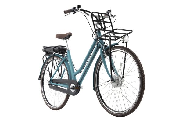 Adore Alu E-City-Bike Damen 28'' Cantaloupe blau 36 V/10,4 Ah 3 Gänge