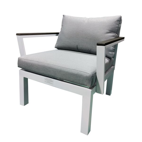 Aluminium Sessel Ambience 75x63x44 cm, weiß