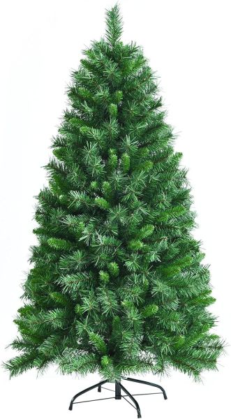 150cm Künstlicher Weihnachtsbaum, Tannenbaum mit Metallständer
