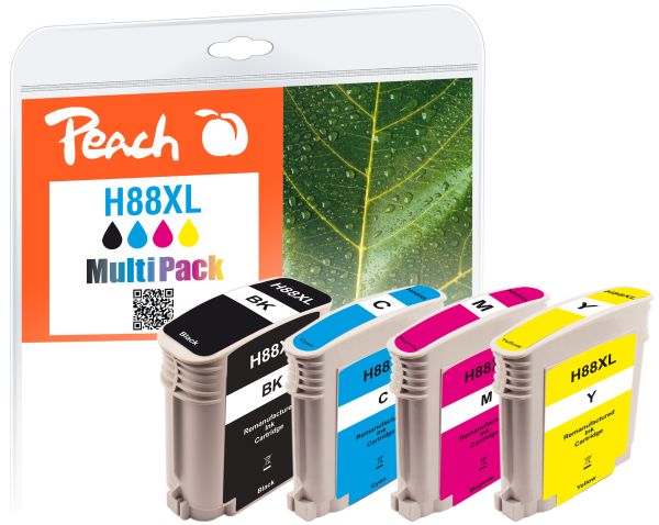 Peach Spar Pack Tintenpatronen ersetzt HP No. 88XL