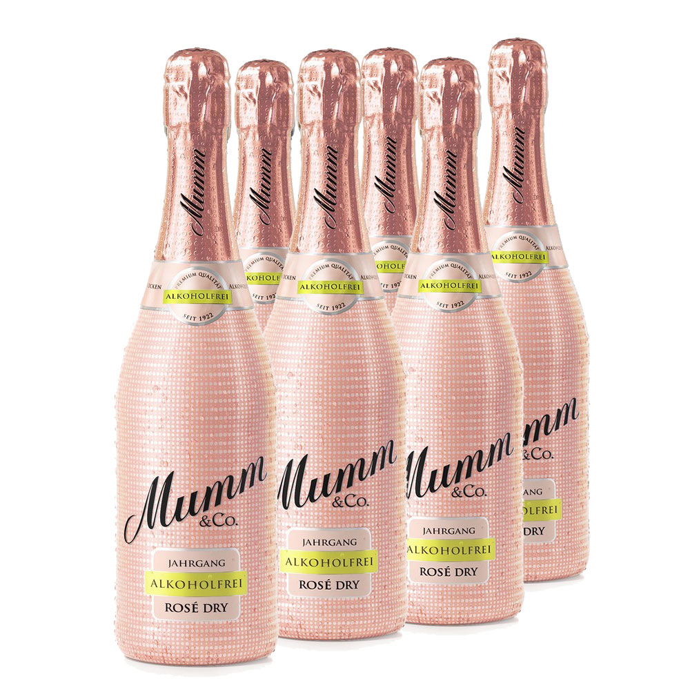 Sekt Rosé Mumm Karton | 6er - Alkoholfreier Norma24 Trockener