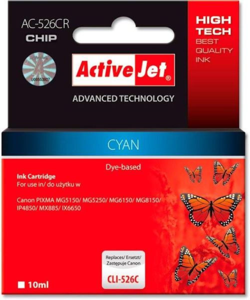 TIN ACTIVEJET AC-526CR Refill für Canon CLI-526C cyan