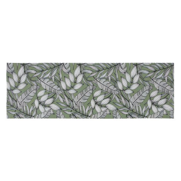 HOMCOM Küchenläufer Blätter Salbei 50 x 150 cm