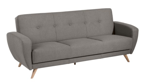 Max Winzer Jerry Sofa 3-Sitzer mit Bettfunktion grau
