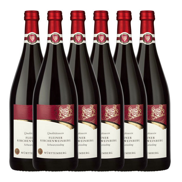 Fleiner Kirchenweinberg Schwarzriesling Qualitätswein lieblich 1,0L 6er Karton