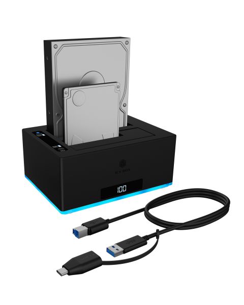 ICY BOX IB-127CL-U3, Docking & Klonstation für 2x HDD/SSD