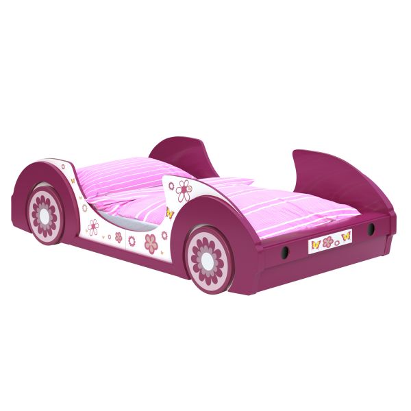 Casaria® Kinderbett Butterfly Weiß/Pink 200x90cm