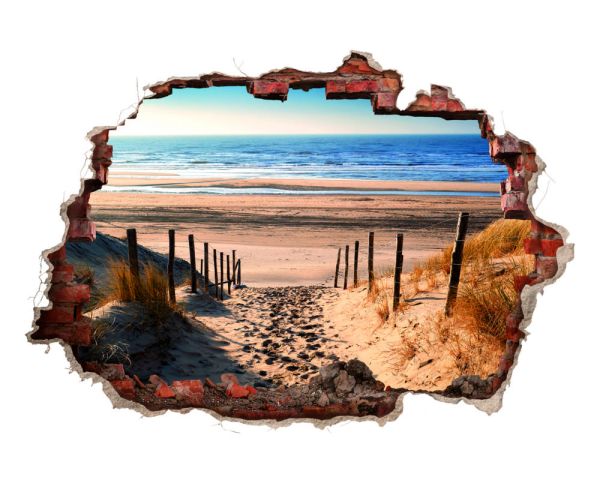 MAXXMEE 3D-Wandtattoo - Weg zum Strand mit Steg