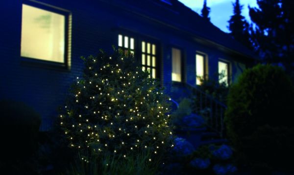 Star-Max LED-Balkonlichtnetz, 160 warmweiße LEDs