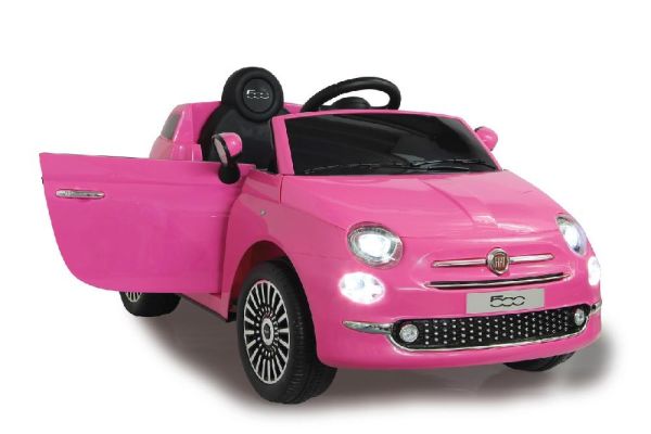 JAMARA Ride-on Fiat 500 pink 12V