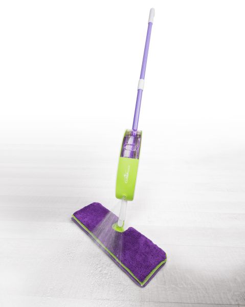 Cleanissimo Spray Mop, Set 3-tlg., grün / lila