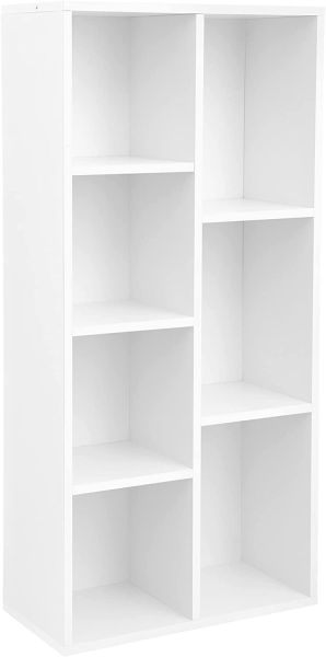 Bücherregal, 50x24x106cm, Weiß