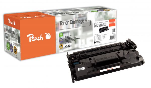 Peach Tonermodul schwarz ersetzt Canon CRG-057 bk