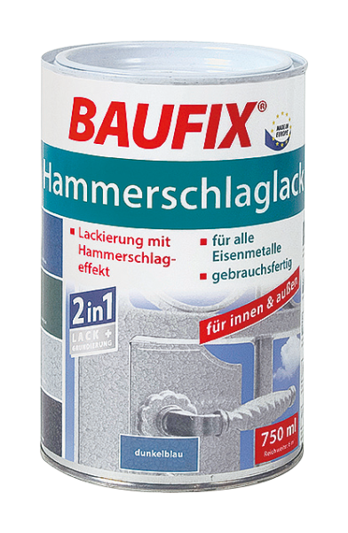 Baufix Hammerschlaglack, Silbergrau
