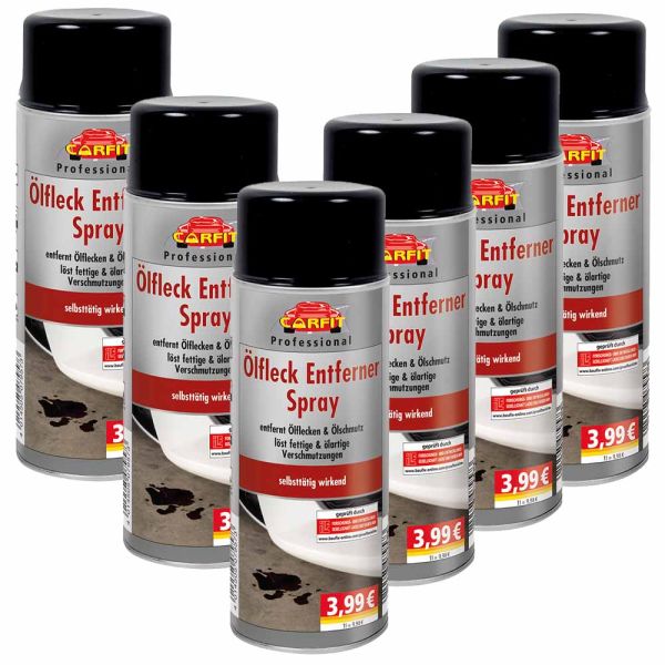 Carfit Ölfleck-Entferner-Spray 400 ml - 6er-Set