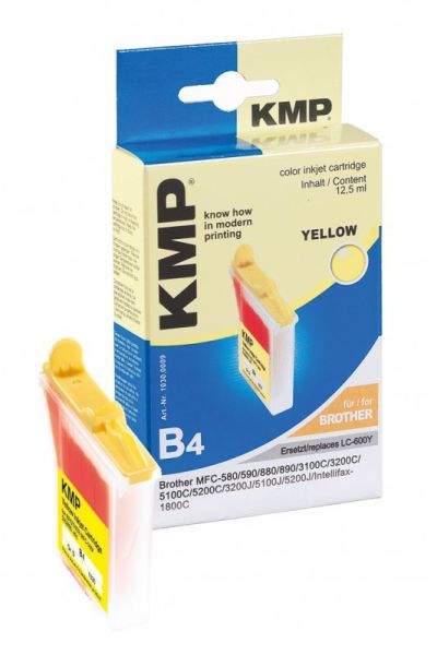 KMP B4 Tintenpatrone ersetzt Brother (LC600Y)